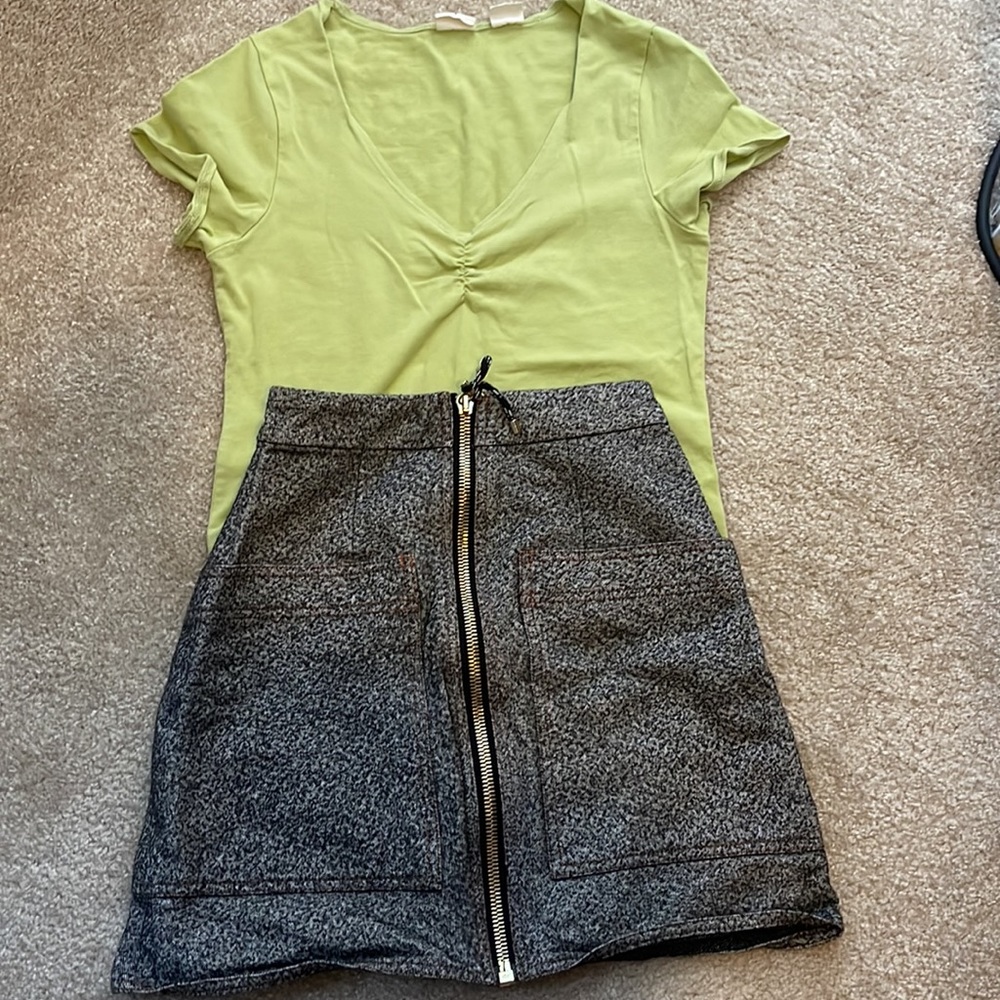 Both top and skirt